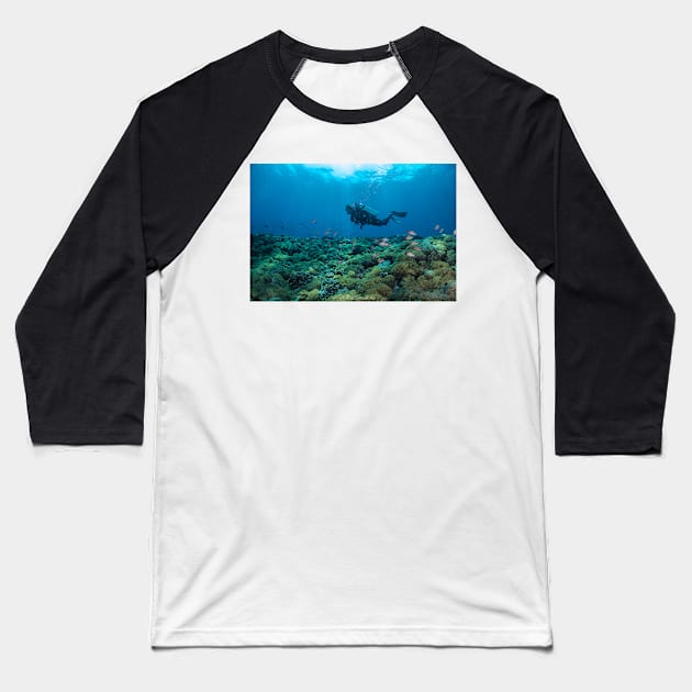 SCUBA diver heaven Baseball T-Shirt by SCUBAddict